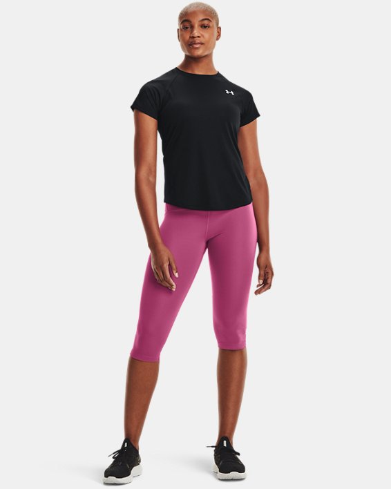Women's UA Speed Stride Short Sleeve, Black, pdpMainDesktop image number 3